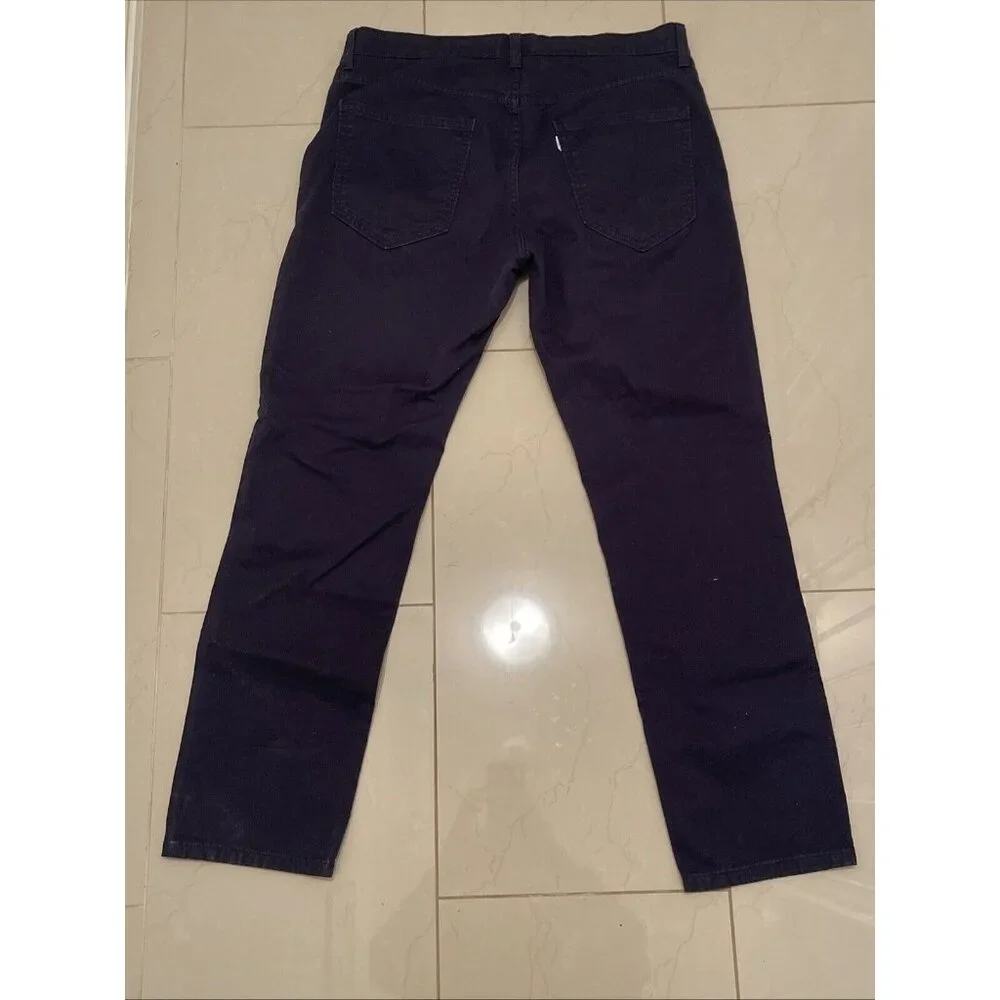 Levi Men's White Tab Slim Fit Trouser‎ Jean Pants Tapered Leg, 33x30 Navy Blue